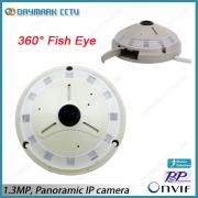 1.3MP HD Fish Eye IP Camera 360 degree Panoramic View 128G SD Card