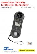 ANEMOMETER, HUMINDITY LIGHT METER, THERMOMETER - LM-8000A  溫濕度計 照度計 風速儀 四合一體機