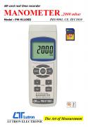 MANOMETER, 2000 mbar Model : PM-9110SD  記憶式壓力計/差壓計