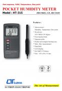 POCKET HUMIDITY METER - HT-315  溫溼度計+露點計