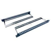 Compatible with UTP keystone jack 19 inch 1U 48 port blank patch panel 