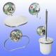 XL-1900 Durable Bathroom Rack Set with Transparent Holders and Shells Inside