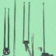 TV Antenna Series(2) TV Antennas with Bracket, Curved, Flexure, and Swivel Bases