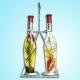 GOB3328 Cooking Oil Packaged in Two 13-inch Culinary Art Bottles, with Rack