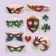 MS-020-2 Sequin Masks for Party Use, Various Designs Available