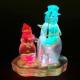 GM-31101 Quality Snowmen Made of Polyresin and Metal with Multicolor LED Light Inside