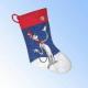 UN03166 Polyester Felt Stocking in Festival Colors and Designs for Christmas Decoration