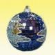 XYH1343 80mm Glass Ball with Christmas Tree Painting