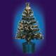 D024-80#4 80-tip Novelty Optical Fiber Christmas Tree with Decorative Lights Changing in Many Colors