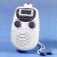 9906 Battery-Operated Shower Radio with Alarm Clock