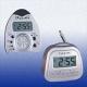 KW2006TR/KW2001TR Stylish Talking Clocks with FM Radio in Silver Finish