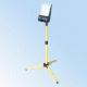 LG0101C Full Plastic Inner Plated Energy Saving Floodlight with Yellow Adjustable Stand