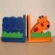 WN-0588 Wooden Bookends in Adorable Animal Design