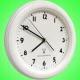 CC-825RC Plastic Wall Clock with White Frame