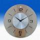 TF-Q0210 Wooden Dial Wall Clock with Glass Cover and Metallic Center Dial