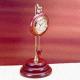 MS8003 Elegant Wooden Desk Clock with Pendulum