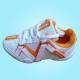 DSC03301 Durable PU Upper Children's Shoes with Orange and White Colors