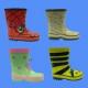 HRS603/HRS604/HRS606/HRS619 Children's Rubber Rain Shoes Available with Various Cartoon Patterns