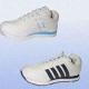 AL-05 Breathable Jogging Shoes with Blue or Black Stripes on the White Upper