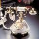 HT02A Classic Crystal Telephone with Acrylic Base and Handset