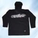 Y-26 Men's 100% Cotton Black Jersey with Hood and Printing