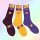 AS1010-new Men's Pile Crew Socks in Various Colors and Patterns