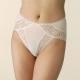 HTB-003 Cotton/PU Women's Stretchable Lace Panties