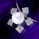 P0751 Pendant Made of 925 Sterling Silver with Pearl and CZ