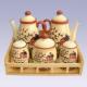 B64ZN064 Farm-Themed Ceramic Dinnerware with Pepper/Salt Shaker