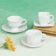 CZ-001M Super White Porcelain Mini Cup and Saucer Sets in Wide Range of Shapes