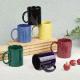 ZC- 073 Quality 11oz Glazed Stoneware or Porcelain Mugs in Different Colors