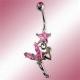 DANG-002-B Fairy Dangle with a Curved Stem, Made from 316L Surgical Stainless Steel