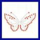 RS-002 Butterfly Rinestone and Aluminum Iron-On Studs