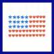 RS-003 Stars and Stripes Sequined Iron-On Motif Available for OEM Orders