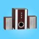 CJ-002 Surround Sound Speaker with Black Panel and Silvery Shining Switch