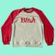 BITCH Ladies' Crew neck Long-sleeve Print Pullover