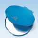 N700-006_Blue Two-Fold Pocket Mirrors Available in Assorted Colors, Logo Printing Service Available