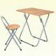 MGT-6101 Powder-Coated Metal Frame Folding Table with 360 x 380 x 680mm Chair