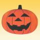 BK-H-108 Inflatable Pumpkin with Jack-O-Lantern Face and Internal Light