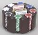 200pc wooden-case poker chip set