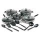 16pcs Aluminum Nonstick Cookware Set