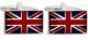 UK flag cufflink