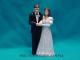 (11 cm wedding couple) wedding cake decoration