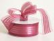 organza ribbon with satin stripe