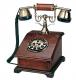 antique wooden telephone