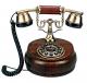 antique wooden telephone