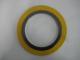 Spiral wound gasket with inner and outer ring