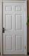 American pattern steel panel door with poly foam