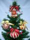 SET OF 4 PCS. PLASTIC HANGING ORNAMENT