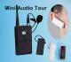 Portable Mini Ear-hook Audio Receiver 8channel rechargeable tour guide system